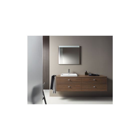 Duravit Vero Air Einbauwaschtisch 455x550x165mm, Weiß Hochglanz, WonderGliss, mit HLB/Überlauf, 1 HL, Einbau von oben