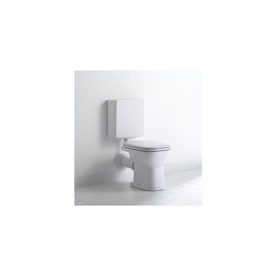 Duravit D-Code Stand WC 480x350x385mm, Weiß Hochglanz, 6l, Tiefspüler, halb offen, waagerecht, Position Hinten