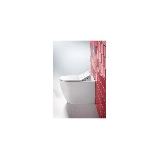 Duravit ME by Starck Stand WC für Dusch-WC-Sitz 600x370x400mm, Weiß HG, WonderGliss, BtW, 4,5l, Tiefspüler, halb offen, waag.