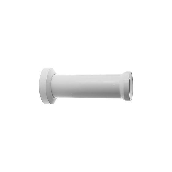 Duravit Ablaufstutzen mit Rosette, Abgang waagerecht, Weiß