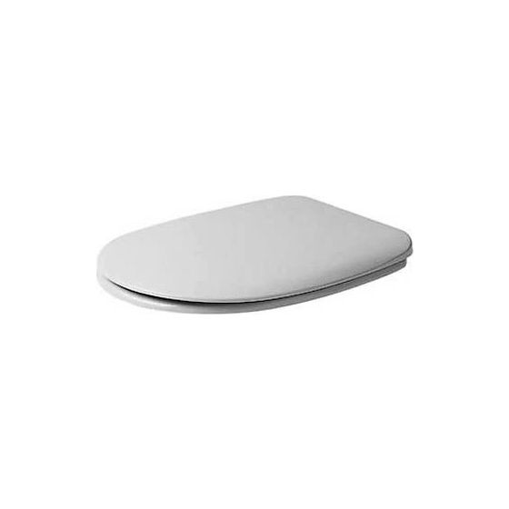Duravit WC-Sitz, Weiß Hochglanz 360x440x40mm, ohne Absenkautomatik, Edelstahl-Scharniere, überlappend