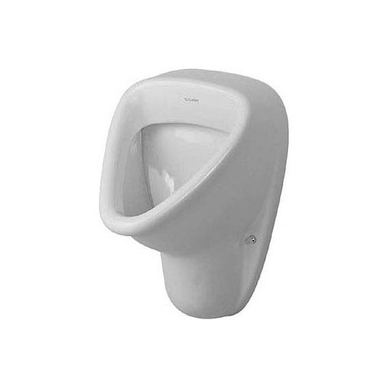 Duravit Katja Urinal 345x330x495mm Weiß Hochglanz, geschlossen, Absauger, Zulauf oben, waagerecht