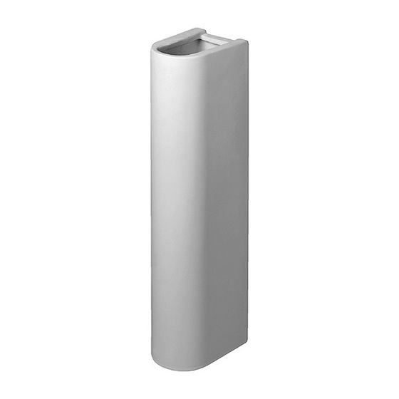 Duravit Starck 3 Standsäule aus Keramik 210x150x705mm, Weiß Hochglanz, bodenstehend, für 030065/60/55 u.030480/70/10