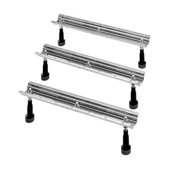 Duravit Fußgestell für Bade- und Duschwannen, Seitenlänge größer als 1500mm, Höhe 130-210mm, 3 Stück