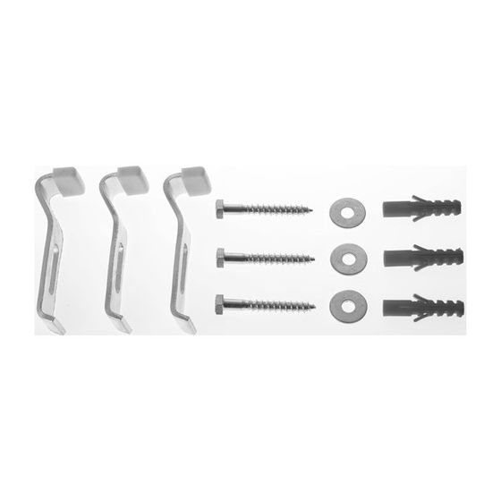 Duravit D-Code Wannenanker, 3 Stück, 790125000000000