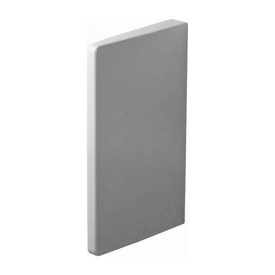 Duravit Urinal Trennwand Starck 3 aus Keramik 400x80x705mm, Weiß, mit Befestigungsmaterial