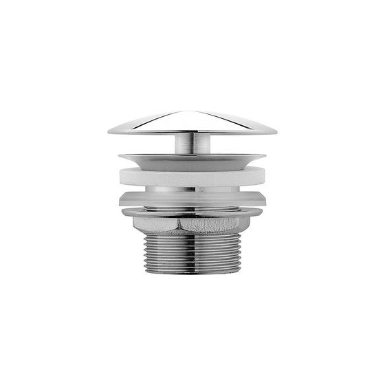Duravit Universal Schaftventil, Gold poliert, Waschtisch ohne ÜL Höhe 50mm, Messing Ventilabdeckhaube, d.72mm