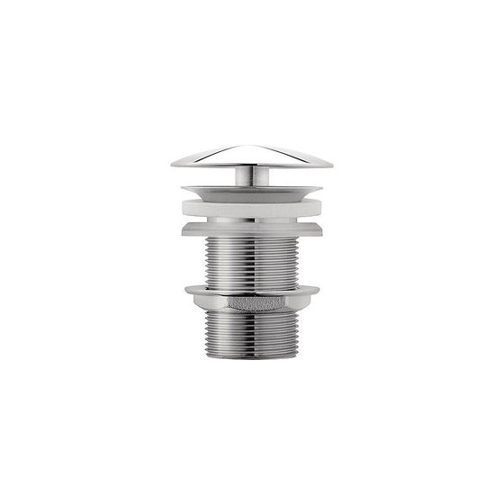 Duravit Universal Schaftventil, Bronze gebürstet, Waschtisch ohne ÜL Höhe 75mm, Messing Ventilabdeckhaube, d.72mm