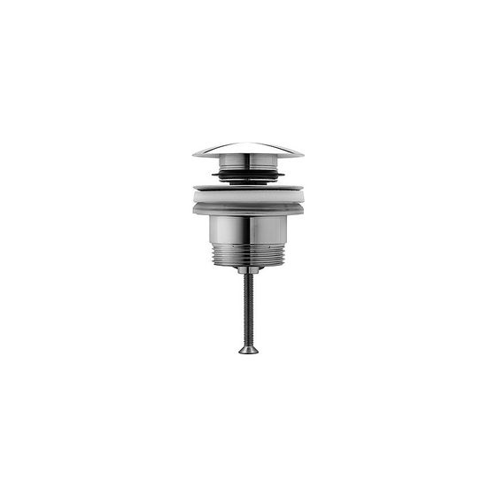 Duravit Push-open Ventil Universal, Bronze gebürstet, geeignet für Waschtisch mit Überlauf, d.63,5mm