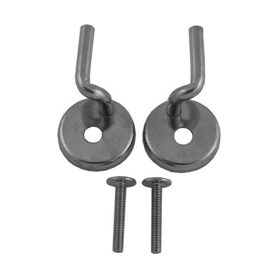 Duravit Scharnier-Set für WC-Sitz ohne Absenkautomatik, Edelstahl, 0061191000