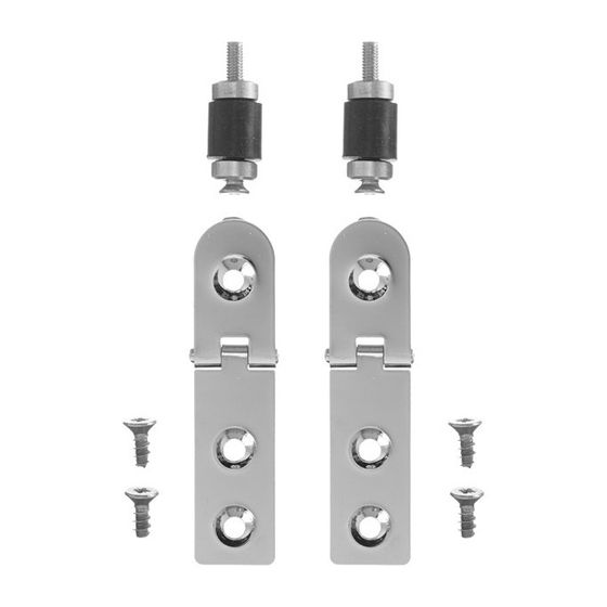 Duravit Scharnierpaar für Urinaldeckel Fizz, Chrom