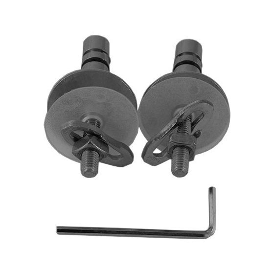 Duravit Scharnier-Set für WC-Sitz mit Absenkautomatik, Edelstahl, 0061301000