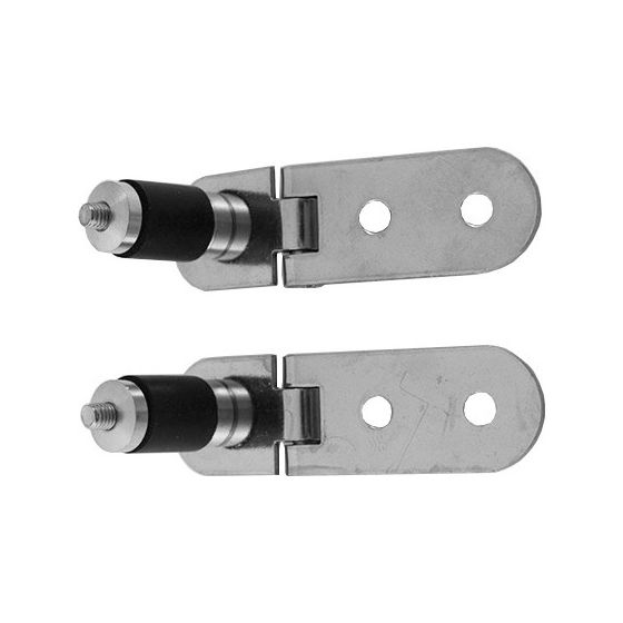 Duravit Scharnier-Set für Urinaldeckel ohne Absenkautomatik, Edelstahl, 0061521000