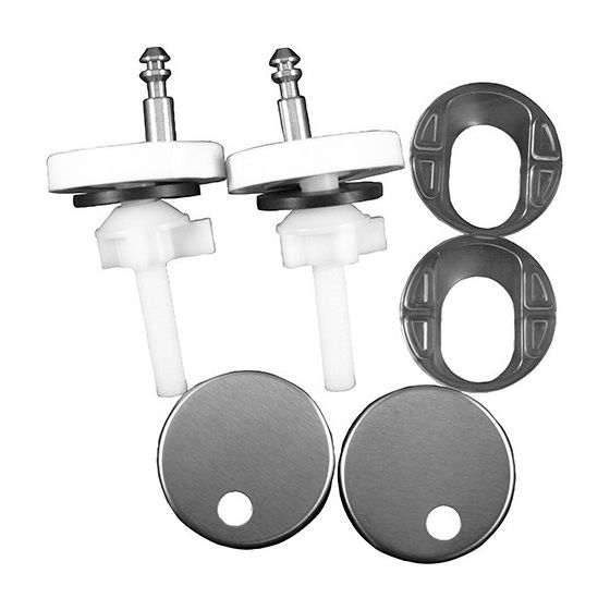 Duravit Scharnier-Set für WC-Sitz mit Absenkautomatik, Kunststoff, 0061571000