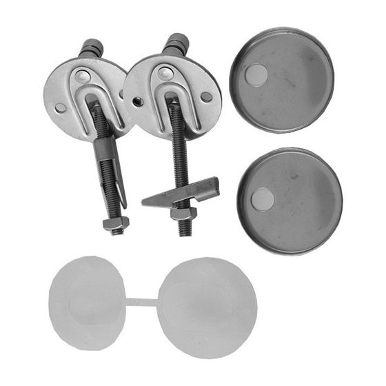Duravit Scharnier-Set für WC-Sitz mit/ohne Absenkautomatik, Edelstahl, 0061631000