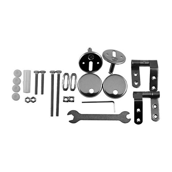 Duravit Scharnierpaar für WC-Sitz 1930, 0064810000/0066610000, Edelstahl