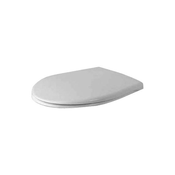 Duravit Design Classics WC-Sitz Weiß Hochglanz 404x37x368mm ohne Absenkautomatik Edelstahl-Scharnier