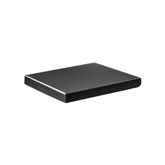 Duravit Vero WC-Sitz Rechteckig, Schwarz HG 340x45x428mm mit Absenkauto. Sitzgarnitur ab. Edelstahl-Scharniere, überlappend