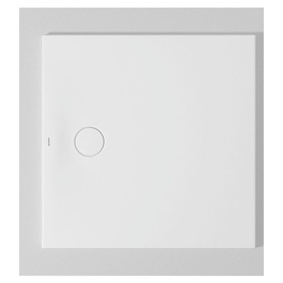 Duravit Tempano Duschwanne Halbeinbau Bodenbündig 900x900x40mm, Quadratisch, Weiß glänzend, Antislip, Sanitäracryl, Höhe 40mm