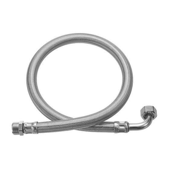Duravit Anschlussschlauch für Wanneneinlauf 3/4 Zoll AG x 3/4 Zoll Überwurfmutter