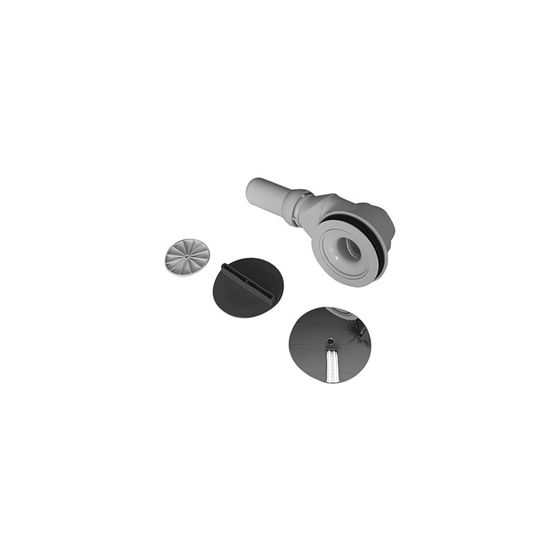 Duravit Universal Duschwannenablauf aus Kunststoff 90x300x90mm, Chrom glänzend, waagerecht, Sperrwasserhöhe 50mm, 42l/min