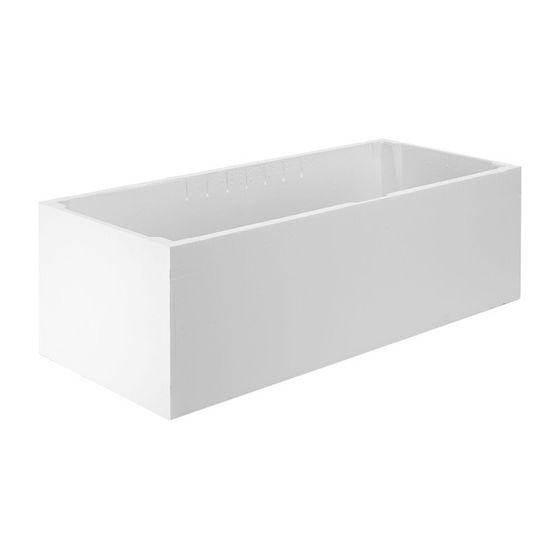 Duravit D-Code Badewannenträger 670x1570x515mm, Rechteckig, gerade Seitenwand für 700096