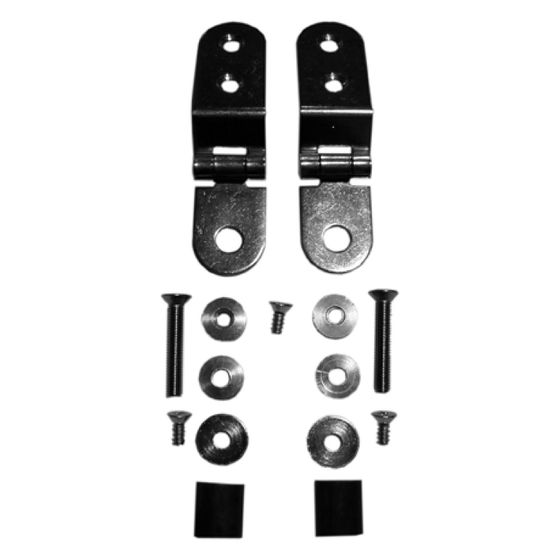 Duravit Scharnier-Set für Urinaldeckel ohne Absenkautomatik, Edelstahl, 0061021000