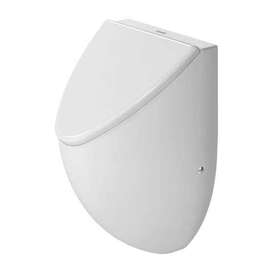 Duravit Urinal Deckel Universal 307x291x38mm, Weiß, Absenkautomatik, Chrom Scharnier