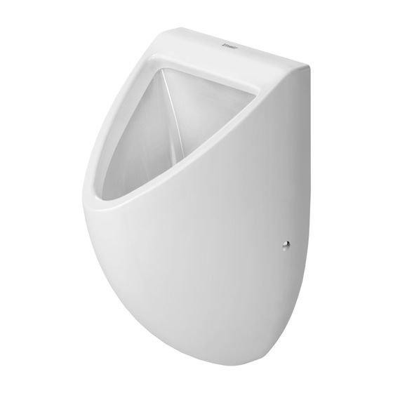 Duravit Design Classics Urinal 285x305x500mm Weiß Hochglanz geschlossen, Absauger, Zulauf hinten, waagerecht