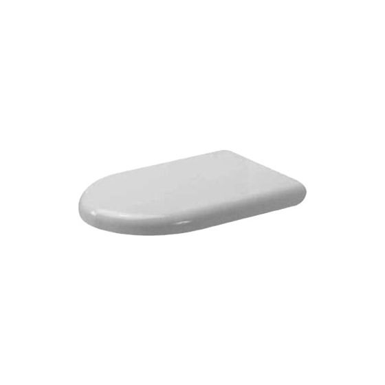Duravit Giamo WC-Sitz Weiß Hochglanz 368x44x472mm, ohne Absenkautomatik, Edelstahl-Scharniere
