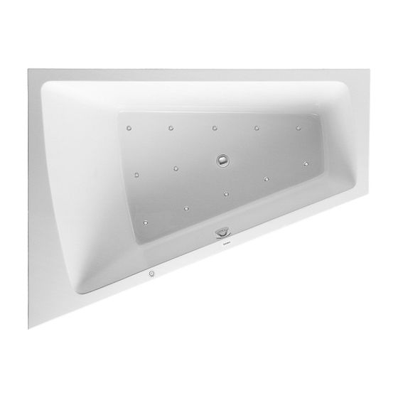 Duravit Paiova Whirlwanne Trapezförmig, Einbau, Ecke L, 1300x1700x485mm, Jet-System, 1 RS, 235l, Innen 460mm, Weiß glänzend