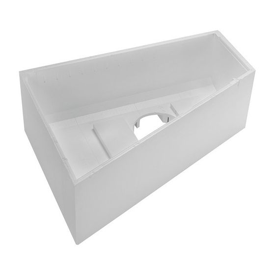 Duravit No.1 Wannenträger, Trapezförmig, gerade Seitenwand, 1700x1000mm, Ecke L für 700508