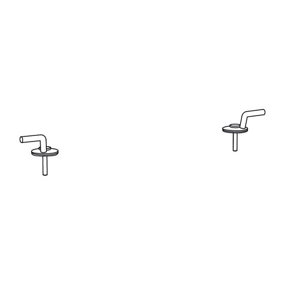 Duravit Scharnierpaar für WC-Sitz Architec und Starck 3, ohne SoftClose, Chrom