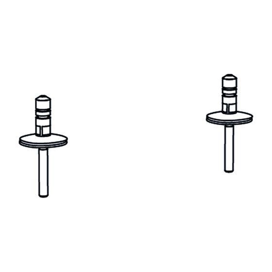 Duravit Scharnier-Set für WC-Sitz mit/ohne Absenkautomatik, Kunststoff, 0061581000
