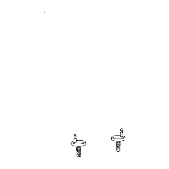 Duravit Scharnier-Set für WC-Sitz mit Absenkautomatik, Edelstahl, 0061621000