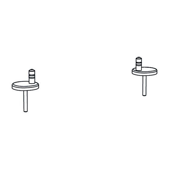Duravit Scharnier-Set für WC-Sitz mit/ohne Absenkautomatik, Edelstahl, 0061631000