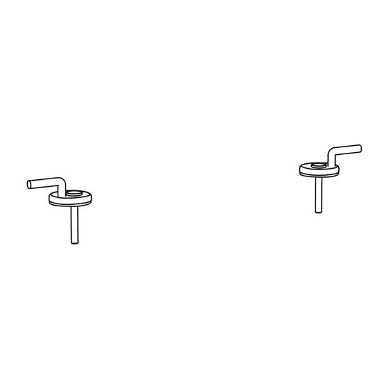 Duravit Scharnier-Set für WC-Sitz ohne Absenkautomatik, Edelstahl, 0061691000