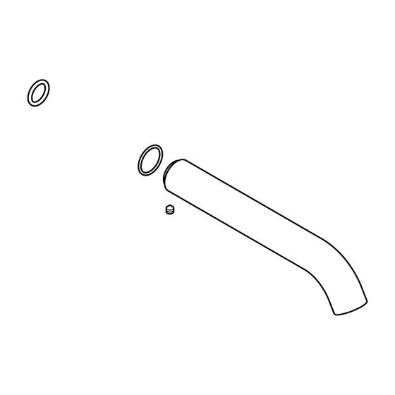 Duravit Auslauf für Waschtischmischer, Unterputz