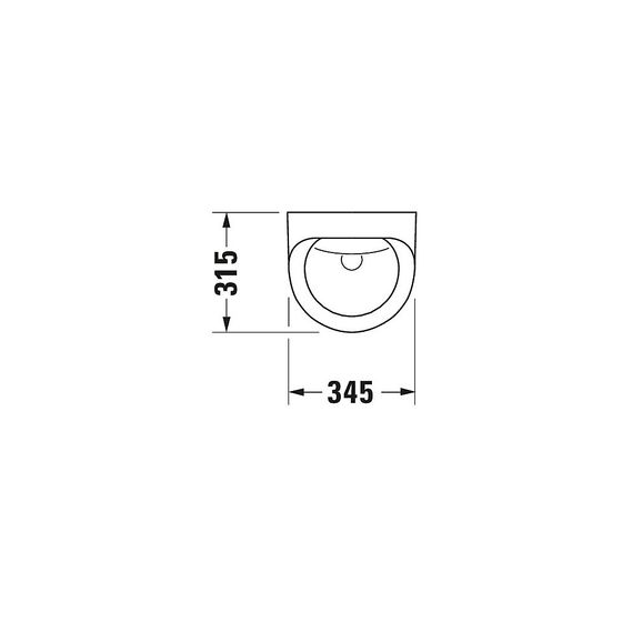 Duravit Design Classics Elektronisches Urinal 315x345x635mm, Weiß Hochglanz, WonderGliss, Netz, geschlossen, Absauger