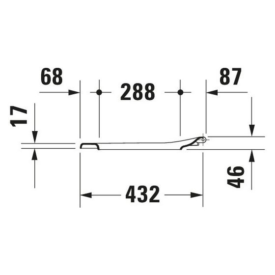 Duravit WC-Sitz, Weiß Hochglanz 363x46x439mm, ohne Absenkautomatik, Edelstahl-Scharniere
