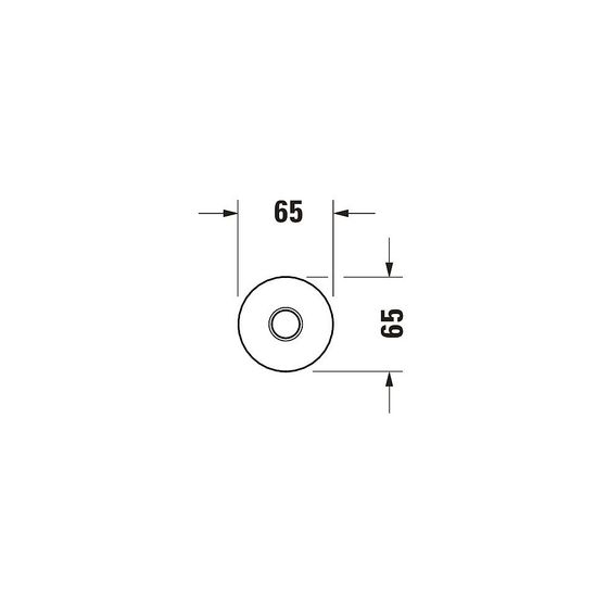 Duravit Brausearm Länge 200mm Deckemontage Rosette rund, Edelstahl gebürstet