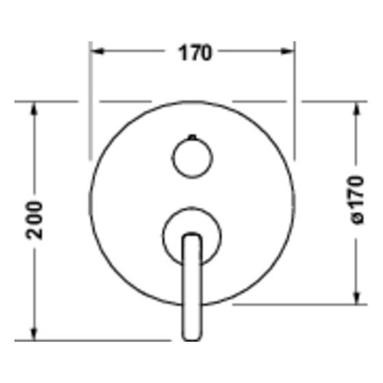 Duravit Balcoon Einhebel-Brausemischer Unterputz, 2 Verbraucher, Mattschwarz, 170x200mm, mit Funktionseinheit