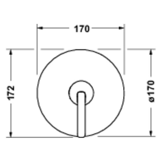 Duravit Balcoon Einhebel-Brausemischer Unterputz, 1 Verbraucher, Mattschwarz, 170x172mm, mit Funktionseinheit