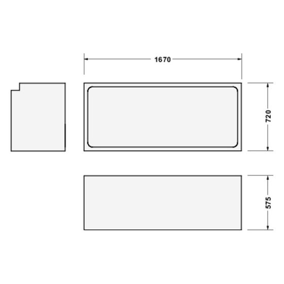 Duravit Qatego Wannenträger 580x720x1670mm