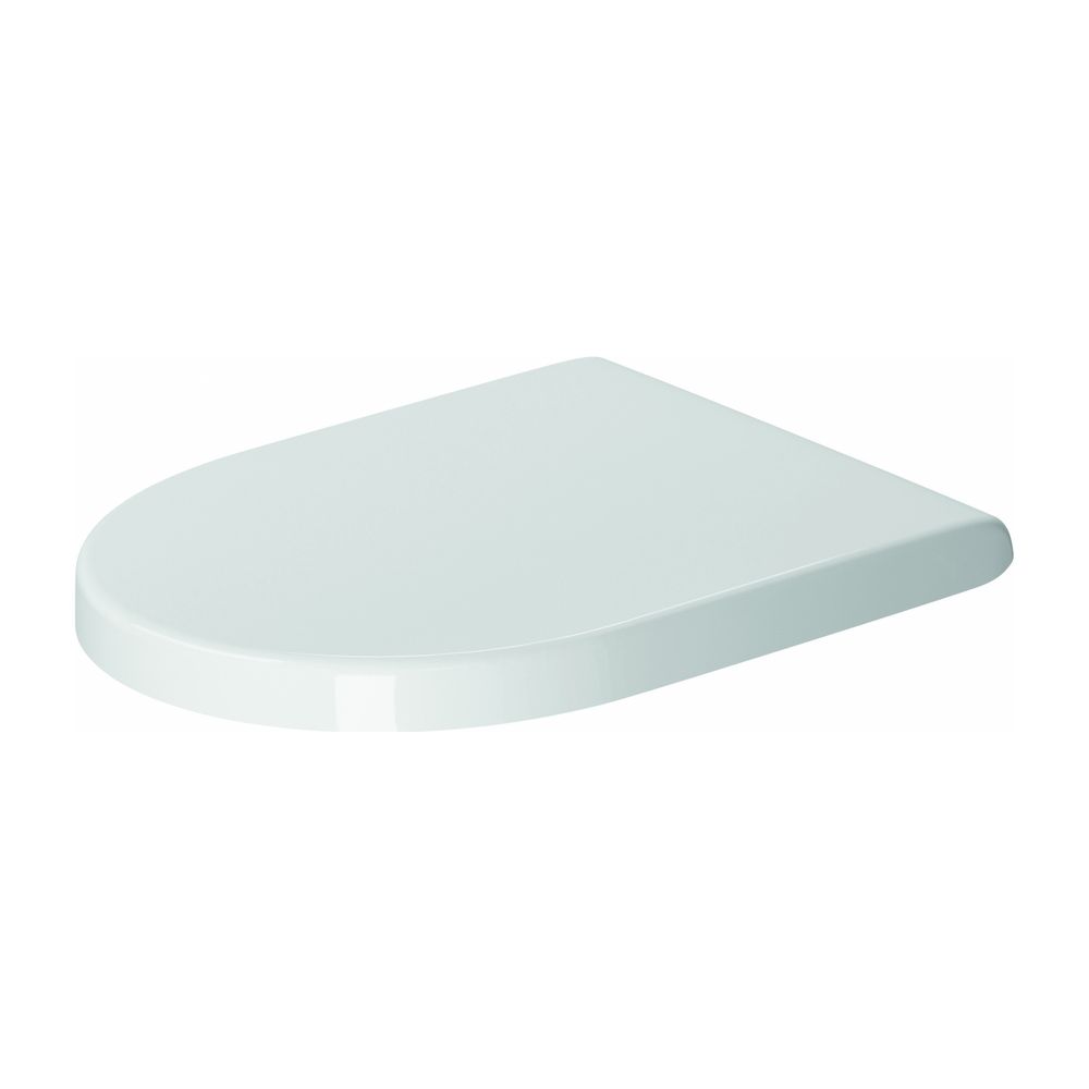Duravit Starck 3 WC-Sitz D-shaped, Weiß Hochglanz 370x38x436mm, ohne Absenkautomati... DURAVIT-0063810000 4021534224171 (Abb. 1)
