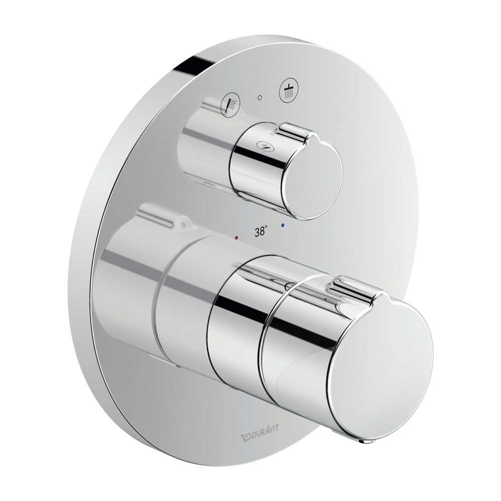 Duravit C.1 Brausethermostat Unterputz, Anzahl Verbraucher 2, Chrom Hochglanz, 20... DURAVIT-C14200014010 7612158492359 (Abb. 4)