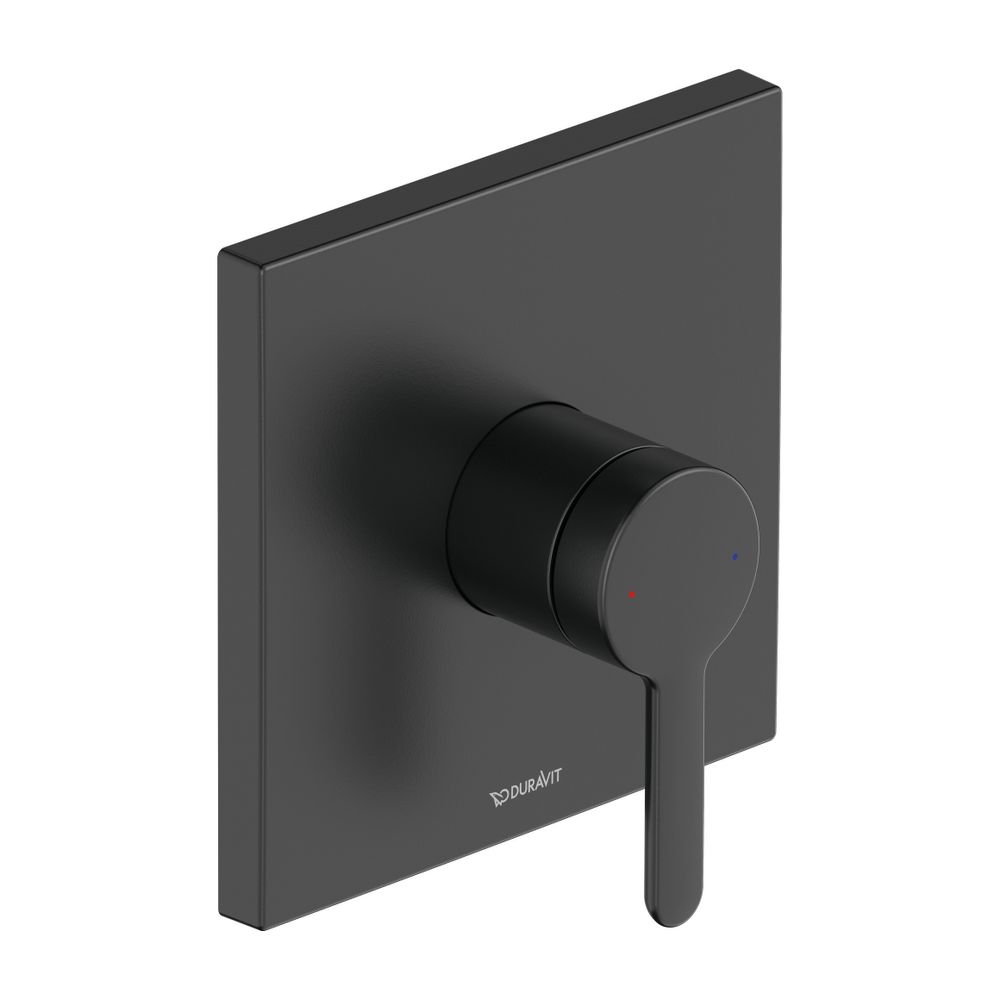 Duravit C.1 Einhebel-Brausemischer Unterputz, Anzahl Verbraucher 1, Mattschwarz, ... DURAVIT-C14210009046 4053424891088 (Abb. 1)