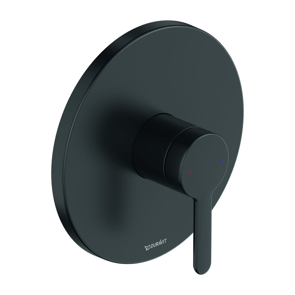 Duravit C.1 Einhebel-Brausemischer Unterputz, Anzahl Verbraucher 1, Mattschwarz, ... DURAVIT-C14210010046 4053424891095 (Abb. 1)