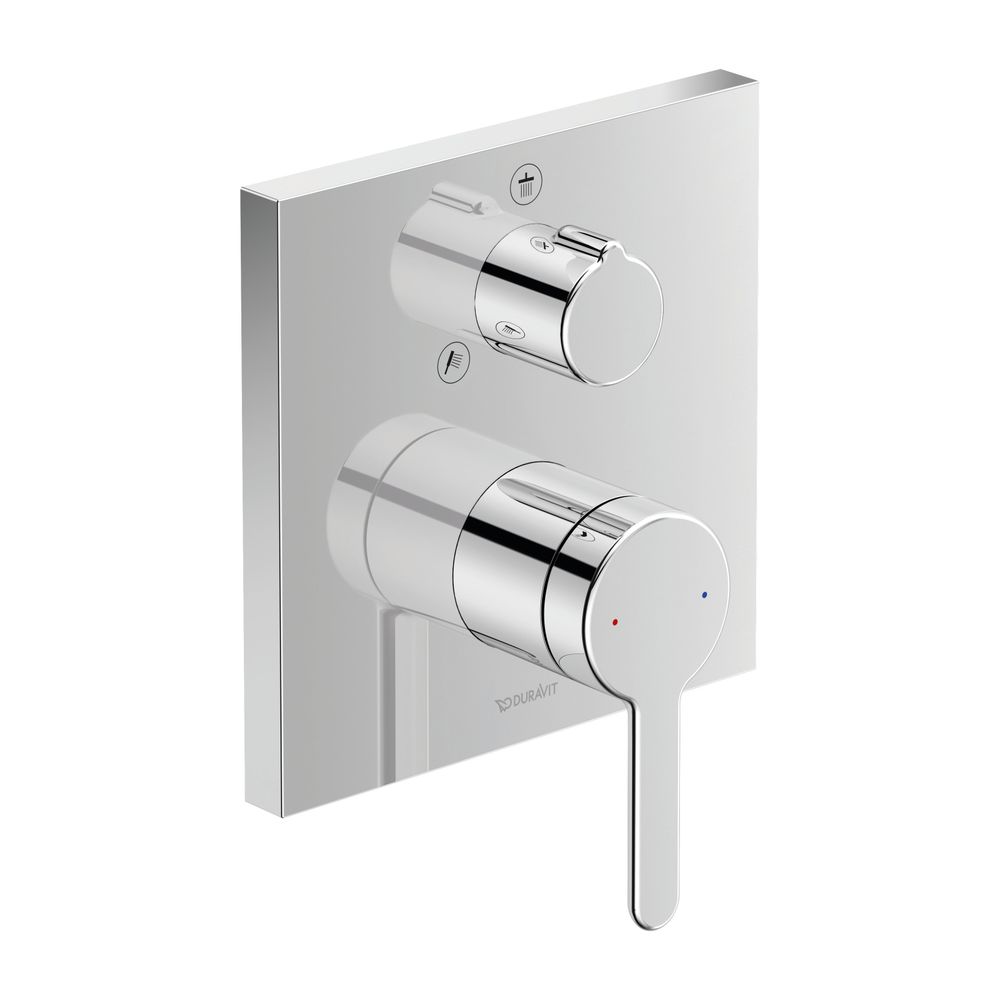 Duravit C.1 Einhebel-Brausemischer Unterputz, Anzahl Verbraucher 2, Chrom, Hand-/... DURAVIT-C14210011010 7612158492281 (Abb. 3)