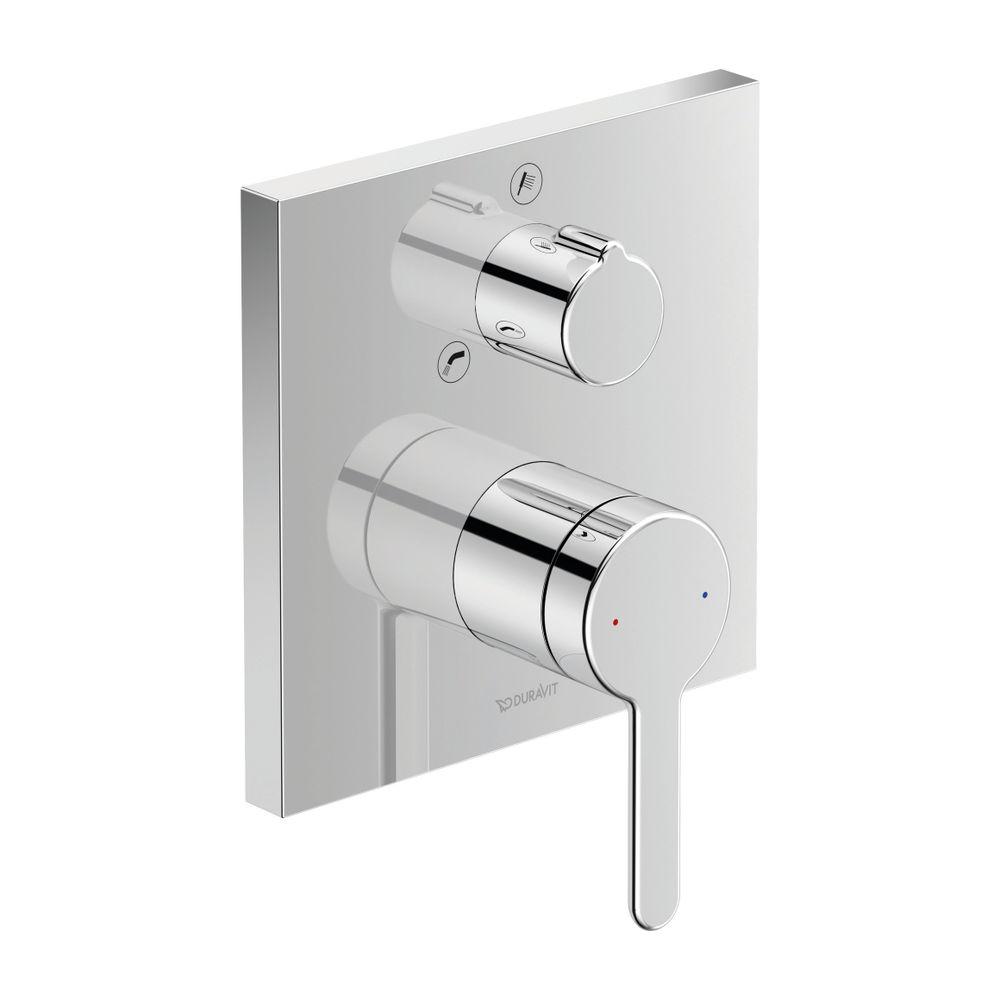 Duravit C.1 Einhebel-Wannenmischer Unterputz, 2 Verbraucher, Chrom, Wanneneinlauf... DURAVIT-C15210011010 7612158492304 (Abb. 2)